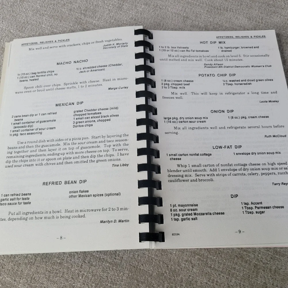 Linn County Democratic Women's Club Democrat Favorites Cookbook Missouri Vintage